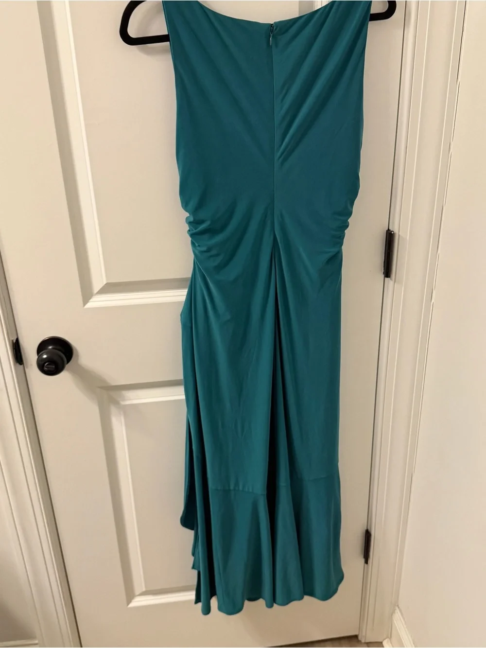 NWT $140 White House black market Scoop Neck Sarong Midi dress Sz 8